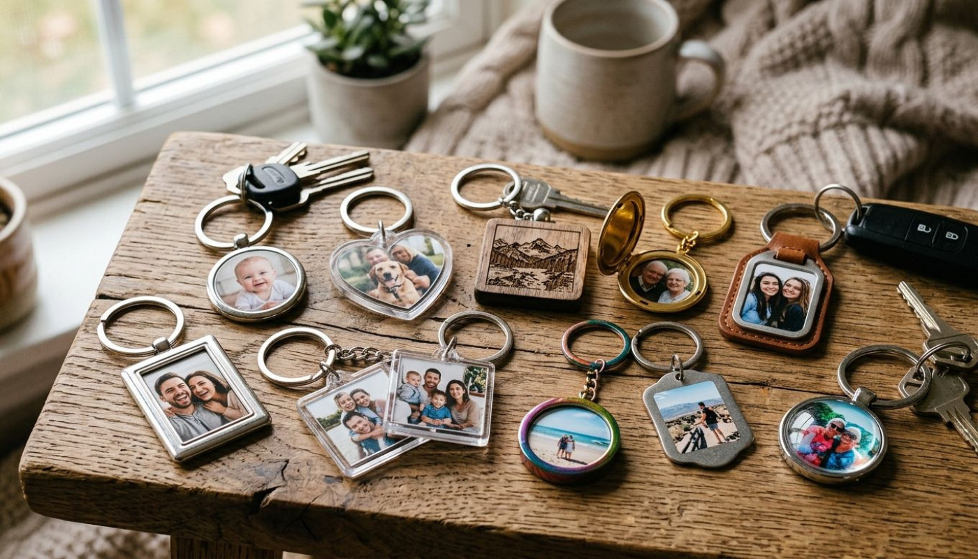 Les différentes formes de porte-clés photo disponibles